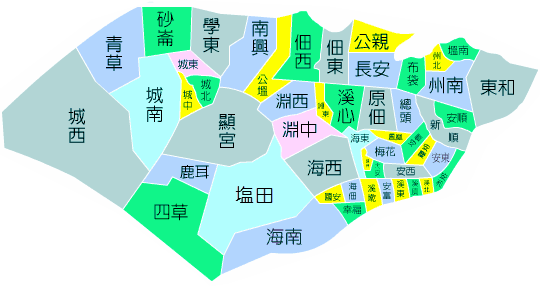 台江地區分界圖